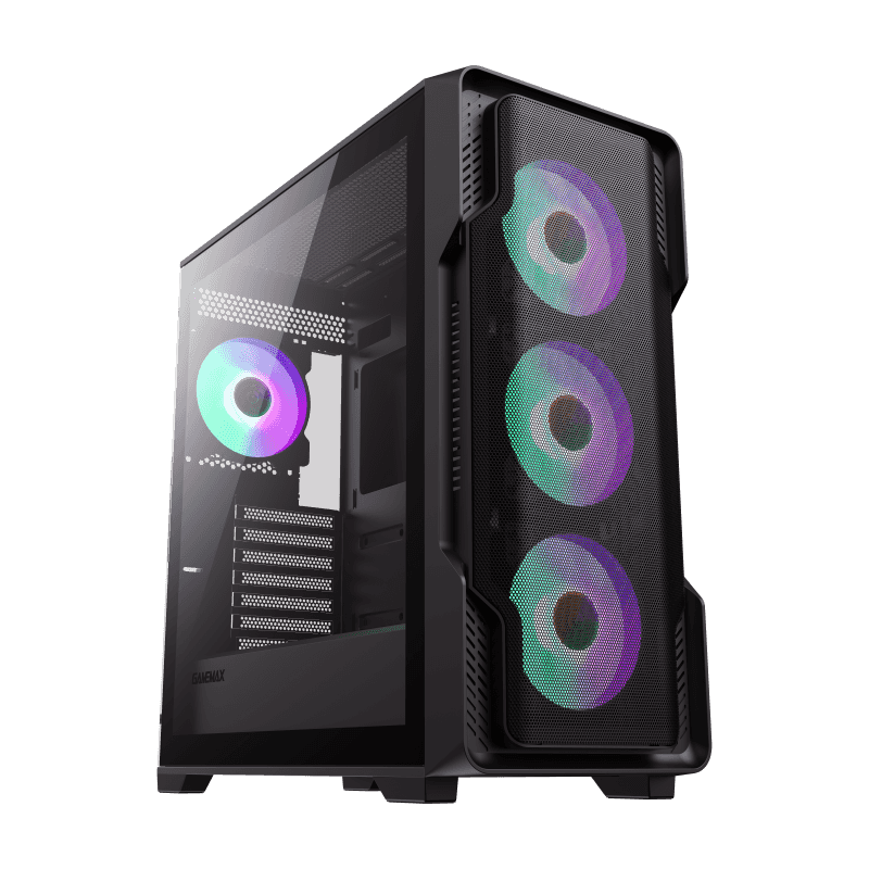 GameMax Siege Black E-ATX Mid-Tower Gaming Case GameMax Siege Black E-ATX Mid-Tower Gaming Case